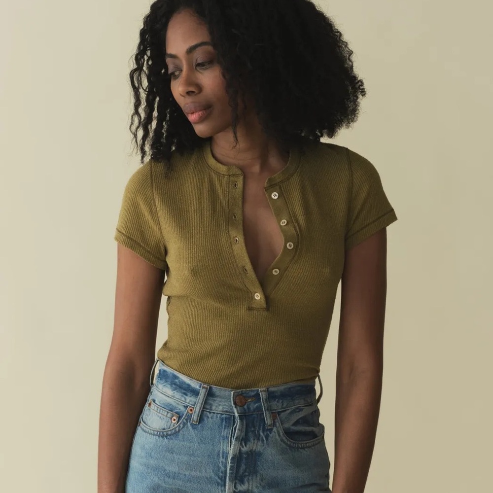 Dôen Vienne Silk Tee Verbena Xsmall